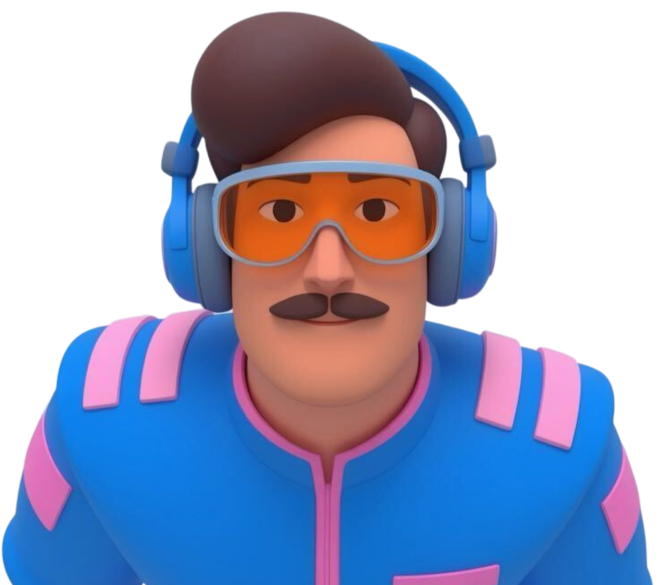 Sidekick agent — blue engineer character